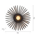 Lampa sufitowa RACOON 11410-18 z bambusowymi patyczkami nowoczesna do wnętrz Leuchten Direkt