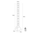 Lampa podłogowa tuba wodna z rybkami 90cm AQUA srebrna LED RGB 89244 Zuma Line
