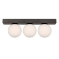 Lampa sufitowa podłużna czarna listwa z kloszami SPHERE 1204  Zuma Line