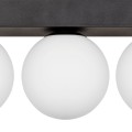Lampa sufitowa podłużna czarna listwa z kloszami SPHERE 1204  Zuma Line