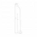 Lampa podłogowa kolor biały LED 500lm 3000-6000K SM-609-WH Zuma Line