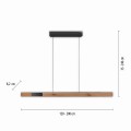 Lampa wisząca PURE MOTO-RISE Naturalne drewno LED 2700-5000K 2545-79 Paul Neuhause