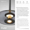 Lampa wisząca PURE VITRUM Szary LED 2700K 2053-15 Paul Neuhause