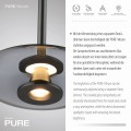 Lampa wisząca PURE VITRUM Szary LED 2700K 2083-15 Paul Neuhause