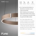 Lampa wisząca PURE E-CLIPSE Brązowy LED 2700-5000K 2560-97 Paul Neuhause