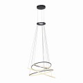 Lampa wisząca PURE E-FLYING RINGS Szary LED 2700-5000K 2566-15 Paul Neuhause