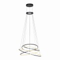 Lampa wisząca PURE E-FLYING RINGS Szary LED 2700-5000K 2566-15 Paul Neuhause