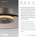 Lampa sufitowa PURE MOON Brązowy LED 2700K 6094-97 Paul Neuhause