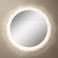 Okrągłe lustro z okrągłą podświetlaną ramką LED 60cm do łazienki D2309 Zuma Line