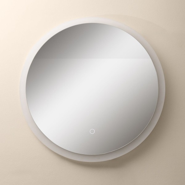 Lustro okrągłe z podświetlana ramką LED o mocy 24W 60cm zintegrowany włącznik D2311 Zuma Line