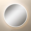 Eleganckie lustro łazienkowe z podświetlaną ramką LED 24W okrągłe D2526 Zuma Line