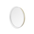 Eleganckie lustro łazienkowe z podświetlaną ramką LED 24W okrągłe D2526 Zuma Line