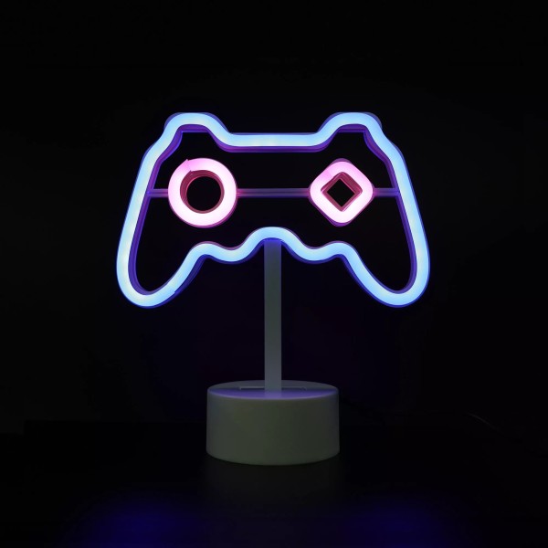 Neon GAMEPAD LED stojący dla gracza na biurko komodę  FM-NB09 Zuma Line