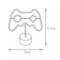 Neon GAMEPAD LED stojący dla gracza na biurko komodę  FM-NB09 Zuma Line
