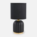 Stylowa lampka stołowa czarna do salonu HS8723-BL Zuma Line