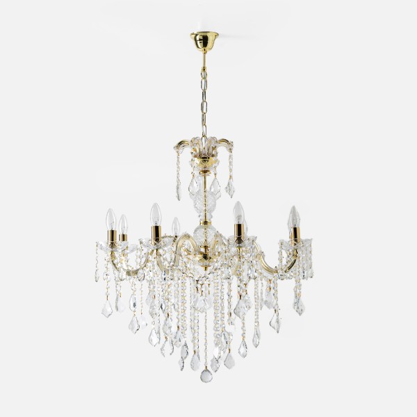Lampa wisząca CHATEAU Złoty E14 14004/8-GLD Zuma Line