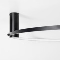 Lampa sufitowa podwieszany okrąg LED 40W HORIK czarna 89429-90BK Zuma Line