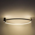 Lampa sufitowa podwieszany okrąg LED 40W HORIK czarna 89429-90BK Zuma Line
