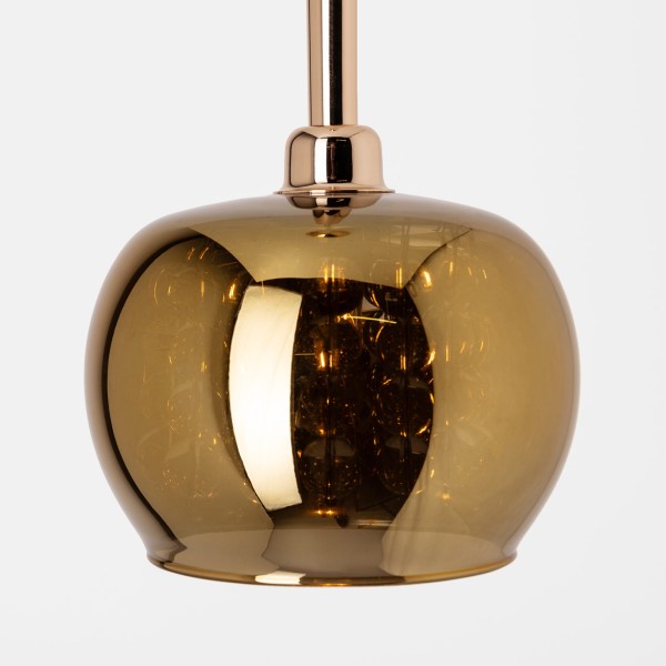 Lampa wisząca CRYSTAL ozdobny szklany klosz złota G9 P0076-01A-F7HF Zuma Line