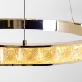 Lampa wisząca z kryształową obręczą w kolorze złota MURIEL MD4996-1-3GBD Zuma Line