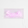 Neon ścienny różowy LED SMILE FM-NLB46 Zuma Line
