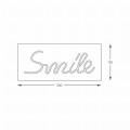 Neon ścienny różowy LED SMILE FM-NLB46 Zuma Line