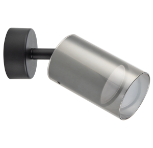 Kinkiet reflektorem punktowy z metalowo-szklanym kloszem REN OB-2211BD-1-BK Zuma Line
