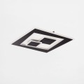 Nowoczesny, czarny plafon w geometryczny wzór 40W DUNK MS-3041S Zuma Line