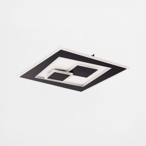 Nowoczesny, czarny plafon w geometryczny wzór 40W DUNK MS-3041S Zuma Line
