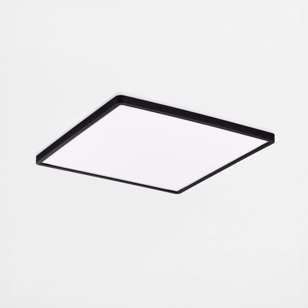 Kwadratowy plafon ze zmienną barwą CCT LED 50W czarna ramka COLIS MS748400S-3-BK Zuma Line