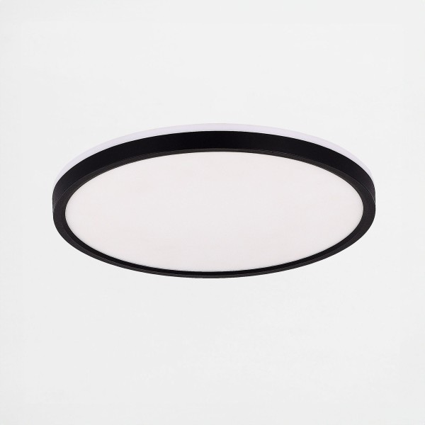 Plafon biały z czarnym obramowaniem, zmienna barwa CCT 32W BOVE MS748320R-3-BK Zuma Line