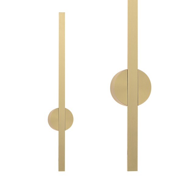 Smukły, podłużny kinkiet w złotym kolorze, wbudowany LED 6W TROY W90477-40GD Zuma Line