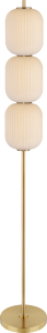 Lampa stojąca podłogowa AKARI złota, trzy szklane klosze LED 156cm do salonu LD31291/20W Zuma Line