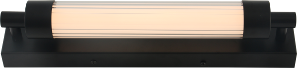 Stylowy kinkiet KALIA czarny, szklany klosz do łazienki LED 8W 3000K do łazienki WL32187/8W/BK Zuma Line