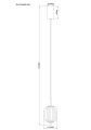 Lampa wisząca AKARI złota, szklany ozdobny klosz, źródło światła LED 6,5W DU31288/6.5W Zuma Line