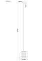 Lampa wisząca SOLIX z geometrycznym szklanym kloszem, gwint E27 DU32201/1L Zuma Line