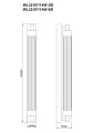 Kinkiet KALIA złoty do łazienki, szklany podłużny klosz, LED 14W IP44 WL32187/14W/GD Zuma Line