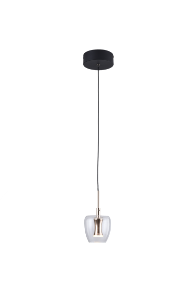 Lampa wisząca NELSON z dekoracyjnym kloszem LED 3000K 350lm do sypialni MD2291-1A-3BGN Zuma Line