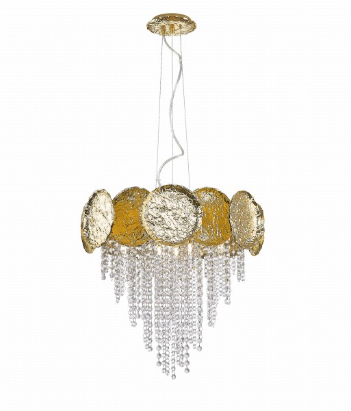 P0619-07A-K4K4 ASTRA LAMPA WISZĄCA ZŁOTA/GOLD Zuma Line