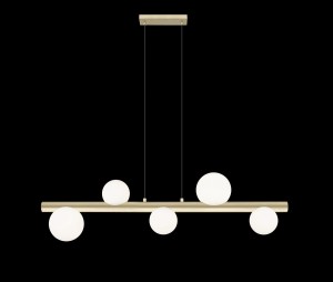 P0574-05N-V6AA FORES LAMPA WISZĄCA ZŁOTY MAT/MATT GOLD Zuma Line