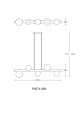 P0574-05N-V6AA FORES LAMPA WISZĄCA ZŁOTY MAT/MATT GOLD Zuma Line