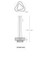 P0496-04G-F7AC HELIOS LAMPA WISZĄCA ZŁOTA/GOLD Zuma Line