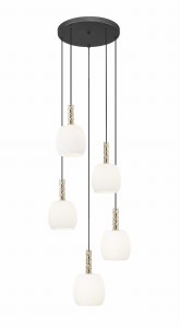 P0076-05G-P7AA CALVO LAMPA WISZĄCA CZARNY MAT+ZŁOTA/MATT BLACK+GOLD Zuma Line