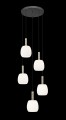P0076-05G-P7AA CALVO LAMPA WISZĄCA CZARNY MAT+ZŁOTA/MATT BLACK+GOLD Zuma Line