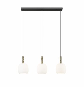 P0076-03Q-P7AA CALVO LAMPA WISZĄCA CZARNY MAT+ZŁOTA/MATT BLACK+GOLD Zuma Line
