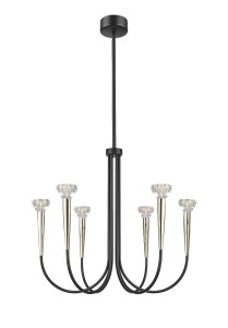 P0603-06F-SDB1 BOSTON LAMPA WISZĄCA CZARNY MAT+ZŁOTA/MATT BLACK+FRENCH GOLD Zuma Line