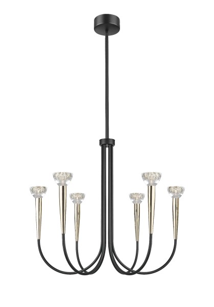 P0603-06F-SDB1 BOSTON LAMPA WISZĄCA CZARNY MAT+ZŁOTA/MATT BLACK+FRENCH GOLD Zuma Line