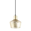 Lampa wisząca druciany ozdobny klosz DOLIA Złota A8079-GLD Zuma Line