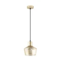 Lampa wisząca druciany ozdobny klosz DOLIA Złota A8079-GLD Zuma Line