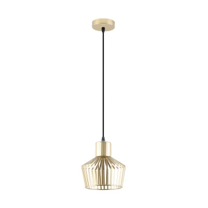 Lampa wisząca druciany ozdobny klosz DOLIA Złota A8079-GLD Zuma Line